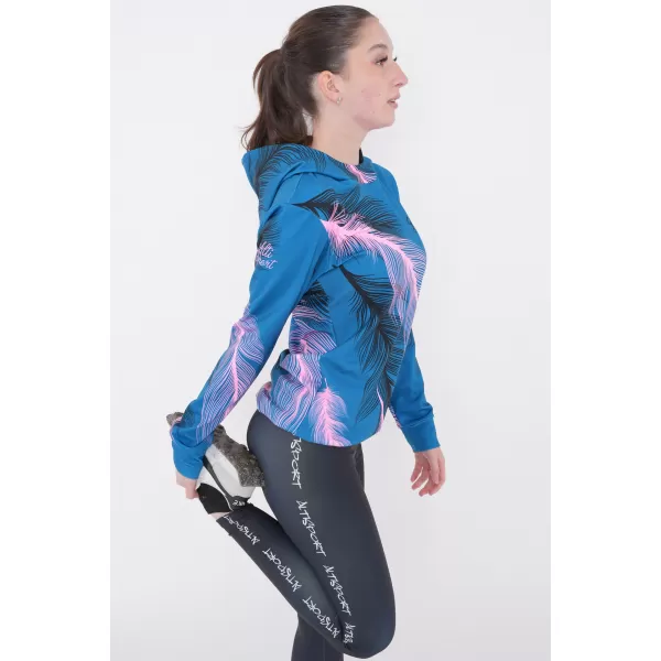  Hochwertiges Funktions-Sweatshirt für Damen ALTISPORT VOJ/ALW001MI01 PETROL/HELLROSA 