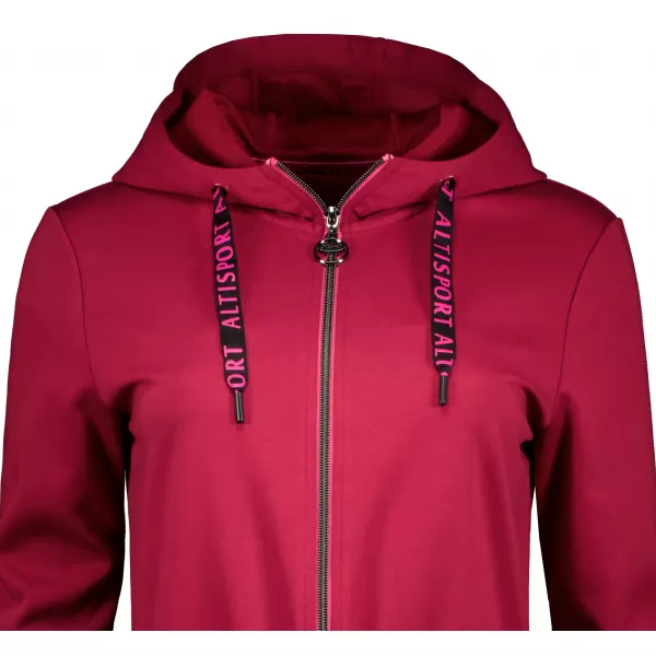  Damen-Sweatshirt ALTISPORT CELIA BORDEAUX/ROSA 