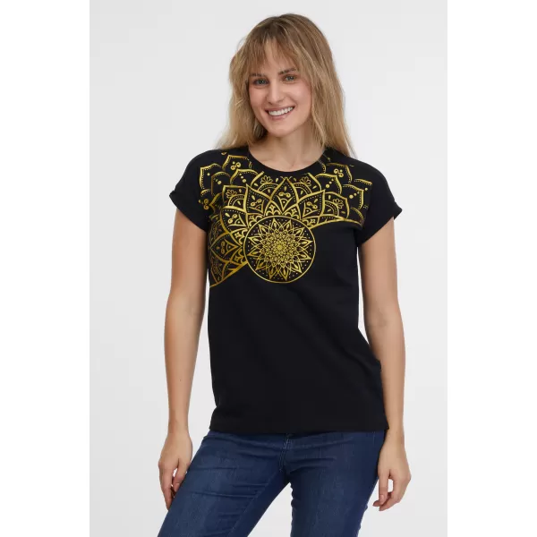  Damen-T-Shirt SAM 73 MILAGROS WT 911 SCHWARZ 