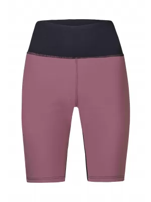 Kurze Leggings für Damen HANNAH LIS PRO ANTHRAZIT/ROAN ROUGE