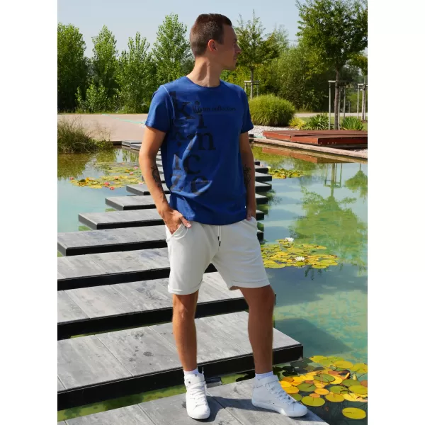  Herren-T-Shirt KIXMI SANDER BLAU 