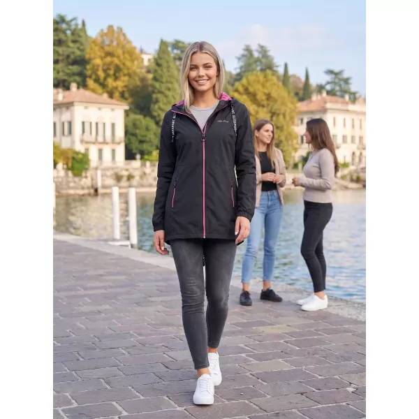  Damenjacke ALTISPORT CHELSIE SCHWARZ/ROSA 