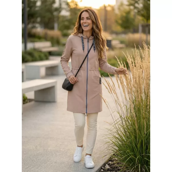  Damen-Sweatshirt ALTISPORT CELIA BEIGE/BLAU 