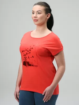Damen-T-Shirt LOAP BAZALA CLW2440 ROT