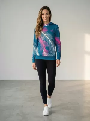 Hochwertiges Funktions-Sweatshirt für Damen ALTISPORT VOJ/ALW001MI01 PETROL/ROSA