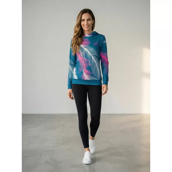  Hochwertiges Funktions-Sweatshirt für Damen ALTISPORT VOJ/ALW001MI01 PETROL/ROSA 