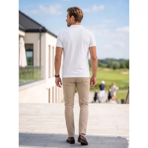  Herren-T-Shirt mit Kragen ALTISPORT NoPrint NP/ALM302 WEIß 