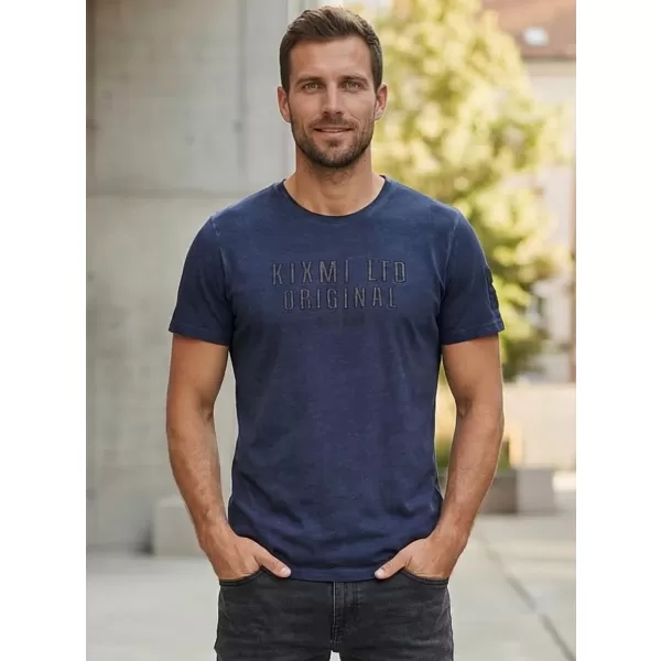  Herren-T-Shirt KIXMI SALEM DUNKELBLAU 