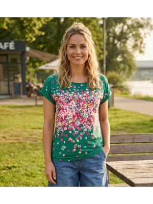 Damen-T-Shirt KIXMI SAMANTHA GRÜN