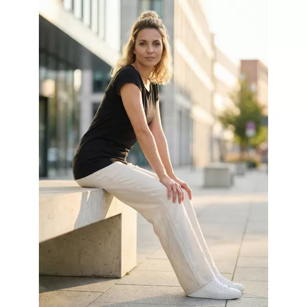  Langes T-Shirt für Damen ALTISPORT NoPrint NP/ALW321 SCHWARZ 