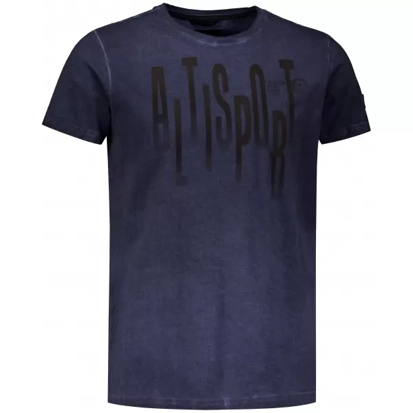  Herren-T-Shirt ALTISPORT CARLSON DUNKELBLAU 