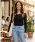 Damen-T-Shirt mit langen Ärmeln ALTISPORT NoPrint NP/ALW961 SCHWARZ