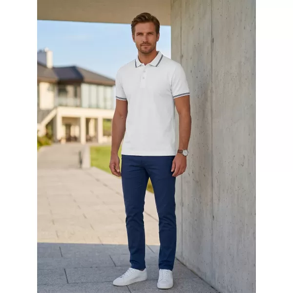  Herren-T-Shirt mit Kragen ALTISPORT NoPrint NP/ALM912 WEIß 