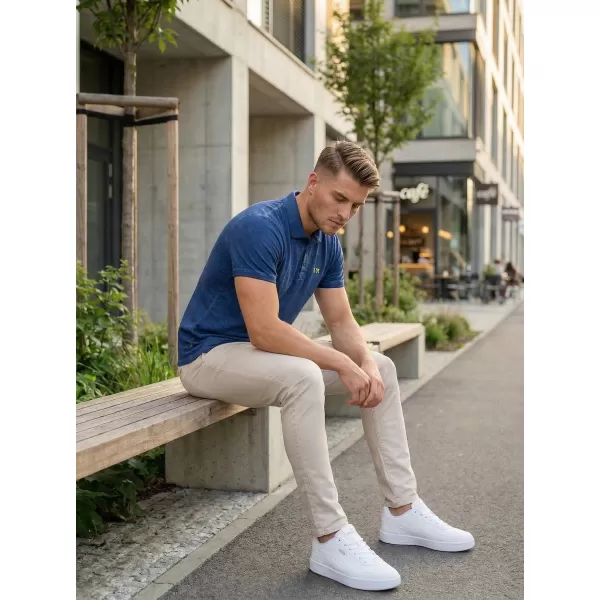  Herren-T-Shirt KIXMI SPENCER DUNKELBLAU/GRÜN 