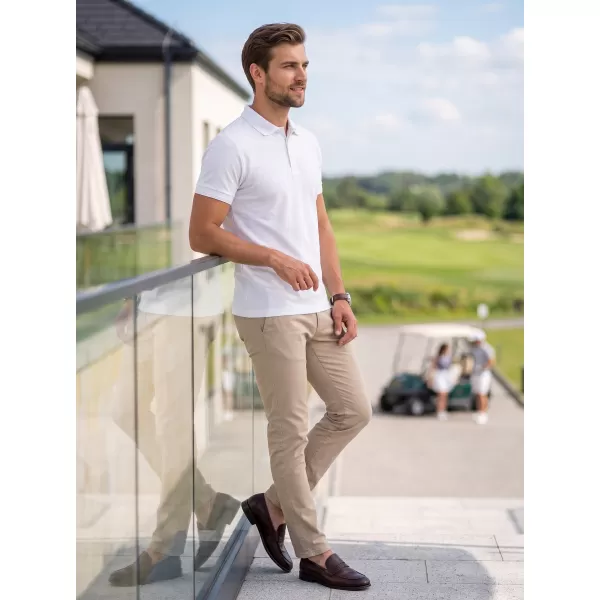  Herren-T-Shirt mit Kragen ALTISPORT NoPrint NP/ALM302 WEIß 