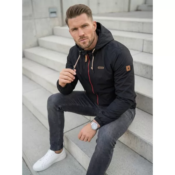  Herrenjacke ALTISPORT CARLEY SCHWARZ ROT 