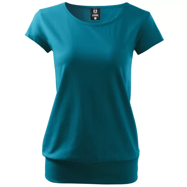  Damen-T-Shirt ALTISPORT NoPrint NP/ALW021 DUNKLES TÜRKIS 
