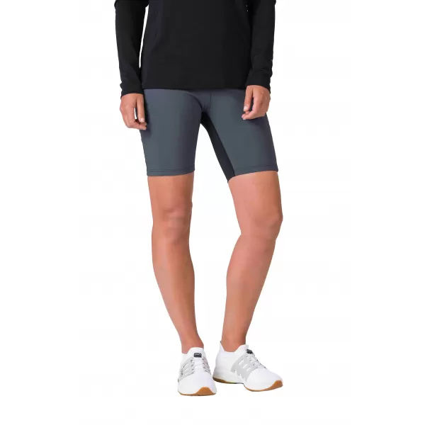 Kurze Leggings für Damen HANNAH LIS PRO ANTHRAZIT/TUSCHE 