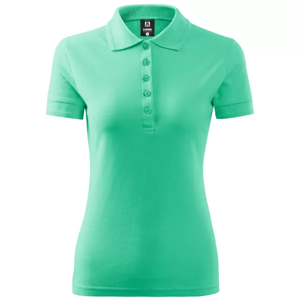  Damen-T-Shirt mit Kragen ALTISPORT NoPrint NP/ALW012 MINZE 