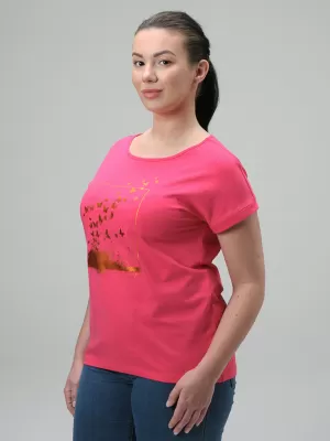 Damen-T-Shirt LOAP BAZALA CLW2440 ROSA