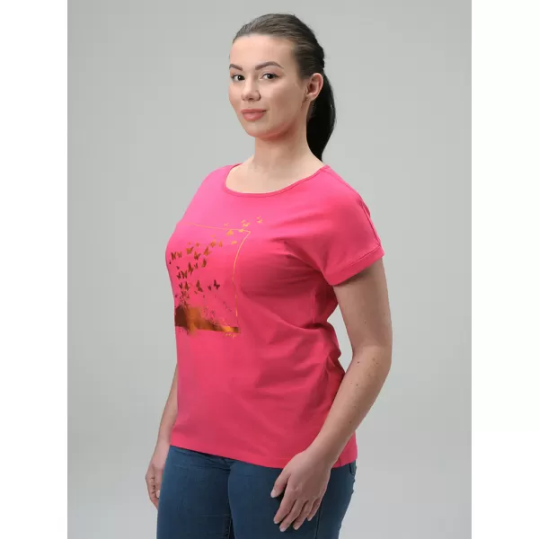  Damen-T-Shirt LOAP BAZALA CLW2440 ROSA 