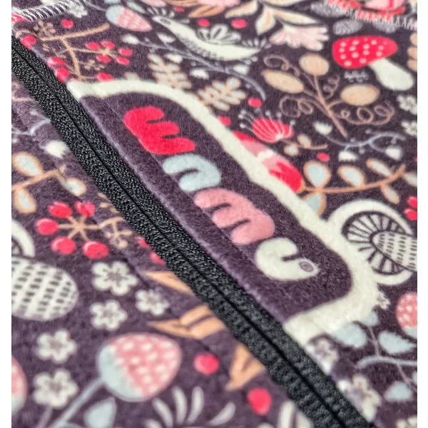  Fleece-Sweatshirt für Kinder WAMU SOVA LILA 