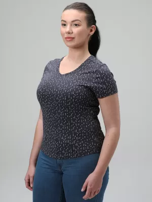 Damen-T-Shirt LOAP BAKLAVA CLW2441 DUNKELBLAU