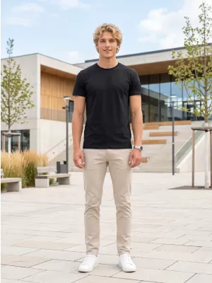 Herren-T-Shirt ALTISPORT NoPrint NP/ALM921 SCHWARZ
