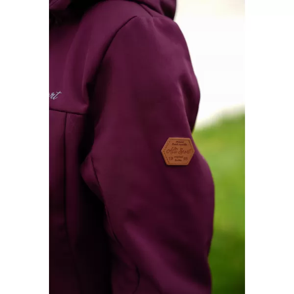  Softshell-Mantel für Damen ALTISPORT CIARA BURGUNDERROT/VIOLETT 