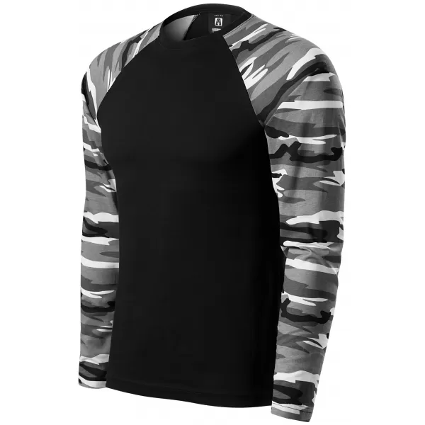  Herren-T-Shirt mit langen Ärmeln ALTISPORT NoPrint NP/ALM661 TARNGRAU 
