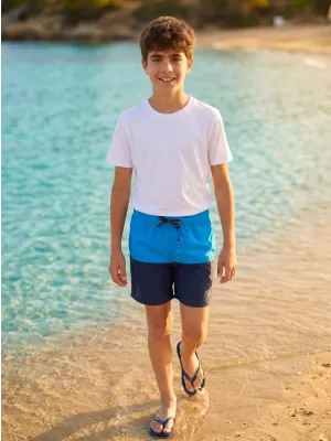 Badeshorts für Jungen SAM 73 YODA KS 515 LEUCHTEND BLAU
