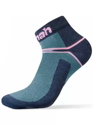 Damensocken HANNAH BANKLE W II RAUCHBLAU/LOTUS