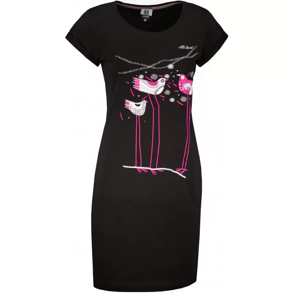  Kleid ALTISPORT ALW043178 SCHWARZ ROSA 