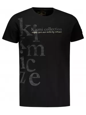 Herren-T-Shirt KIXMI SANDER SCHWARZ