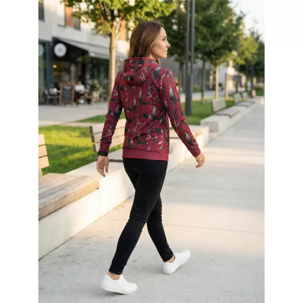  Hochwertiges Funktions-Sweatshirt für Damen ALTISPORT VOJ/ALW026MI01 BURGUND 