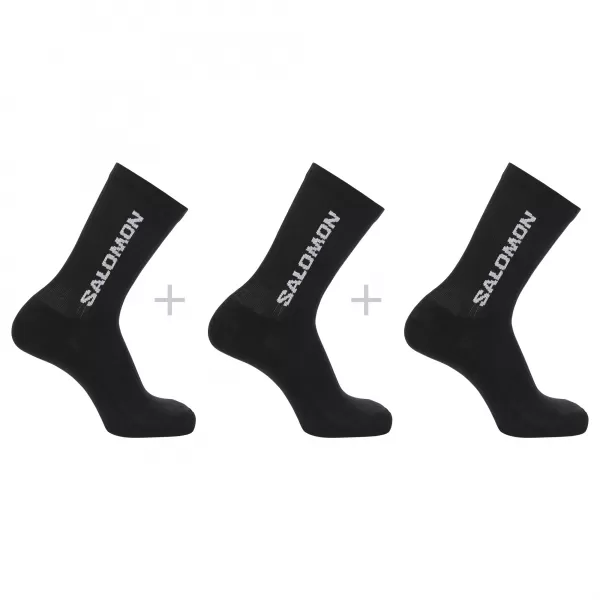  Socken SALOMON EVERYDAY CREW 3-PACK LC2086100 SCHWARZ/SCHWARZ/SCHWARZ 
