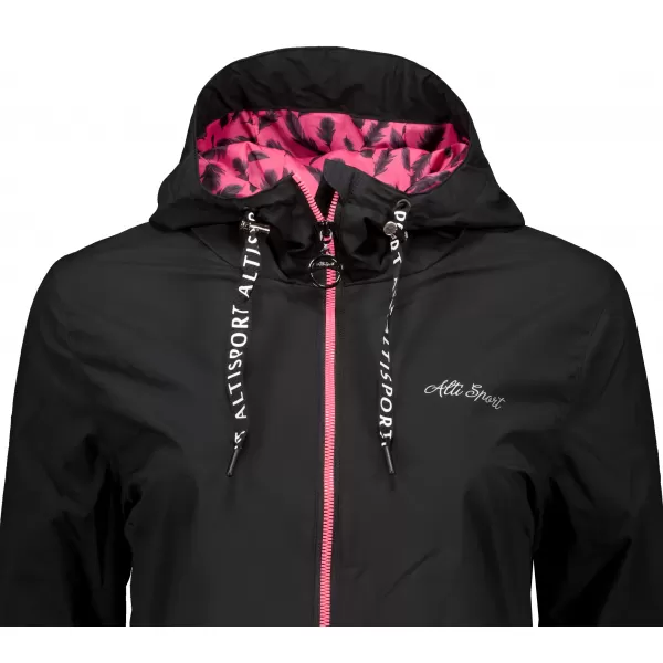  Damenjacke ALTISPORT CHELSIE SCHWARZ/ROSA 