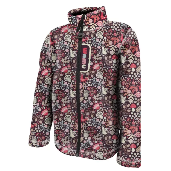  Fleece-Sweatshirt für Kinder WAMU SOVA LILA 
