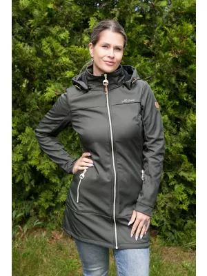 Softshell-Mantel für Damen ALTISPORT CIARA KHAKI