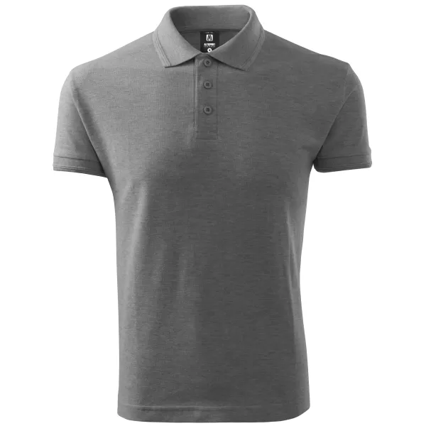  Herren-T-Shirt mit Kragen ALTISPORT NoPrint NP/ALM302 DUNKELGRAUE HIGHLIGHTS 