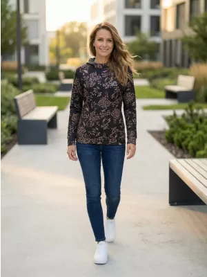 Hochwertiges Funktions-Sweatshirt für Damen ALTISPORT VOJ/ALW025MI01 SCHWARZ