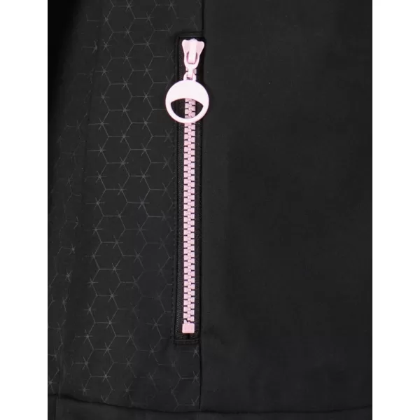 Softshell-Mantel für Damen ALTISPORT CIARA SCHWARZ/ROSA 