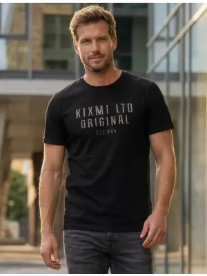 Herren-T-Shirt KIXMI SALEM SCHWARZ