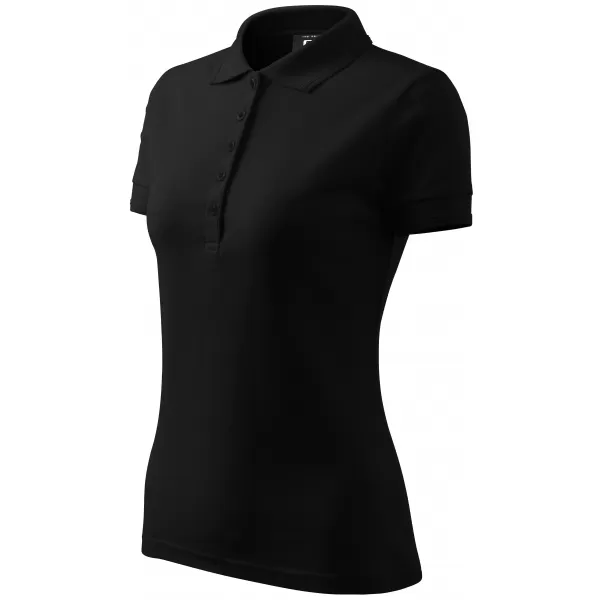  Damen-T-Shirt mit Kragen ALTISPORT NoPrint NP/ALW012 SCHWARZ 
