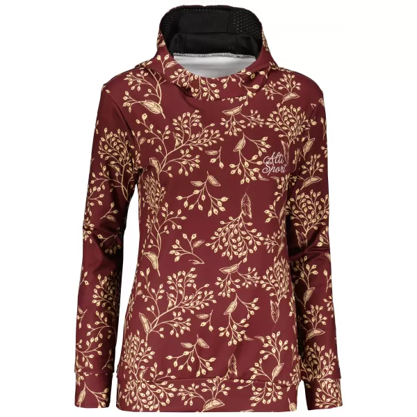  Hochwertiges Funktions-Sweatshirt für Damen ALTISPORT VOJ/ALW025MI01 BURGUND 