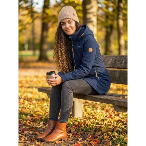  Softshell-Mantel für Damen ALTISPORT CIARA DUNKELBLAU/SILBER 