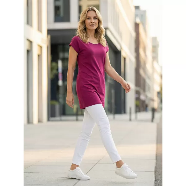  Langes T-Shirt für Damen ALTISPORT NoPrint NP/ALW321 FUCHSIE 