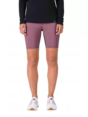 Kurze Leggings für Damen HANNAH LIS PRO ANTHRAZIT/ROAN ROUGE