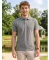 Herren-T-Shirt mit Kragen ALTISPORT NoPrint NP/ALM302 DUNKELGRAUE HIGHLIGHTS