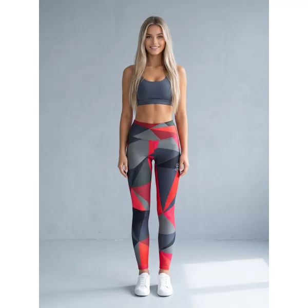  Lange Premium-Leggings für Damen ALTISPORT VOJ/ALW007LEG01 ROT 